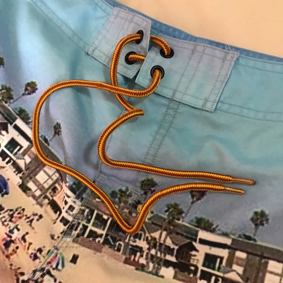 Mens Paradise City Oceanside Swim Trunks Size Small, Size 34 - Picture 4 of 12